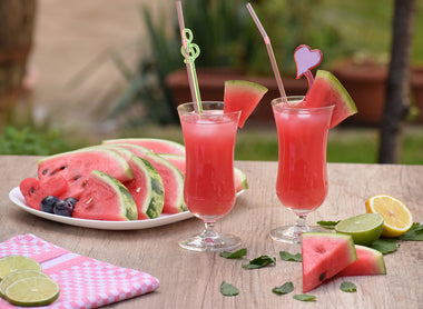 Watermelon and Peach Sparkling Water