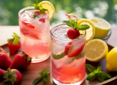 Strawberry Lemonade Detox Juice