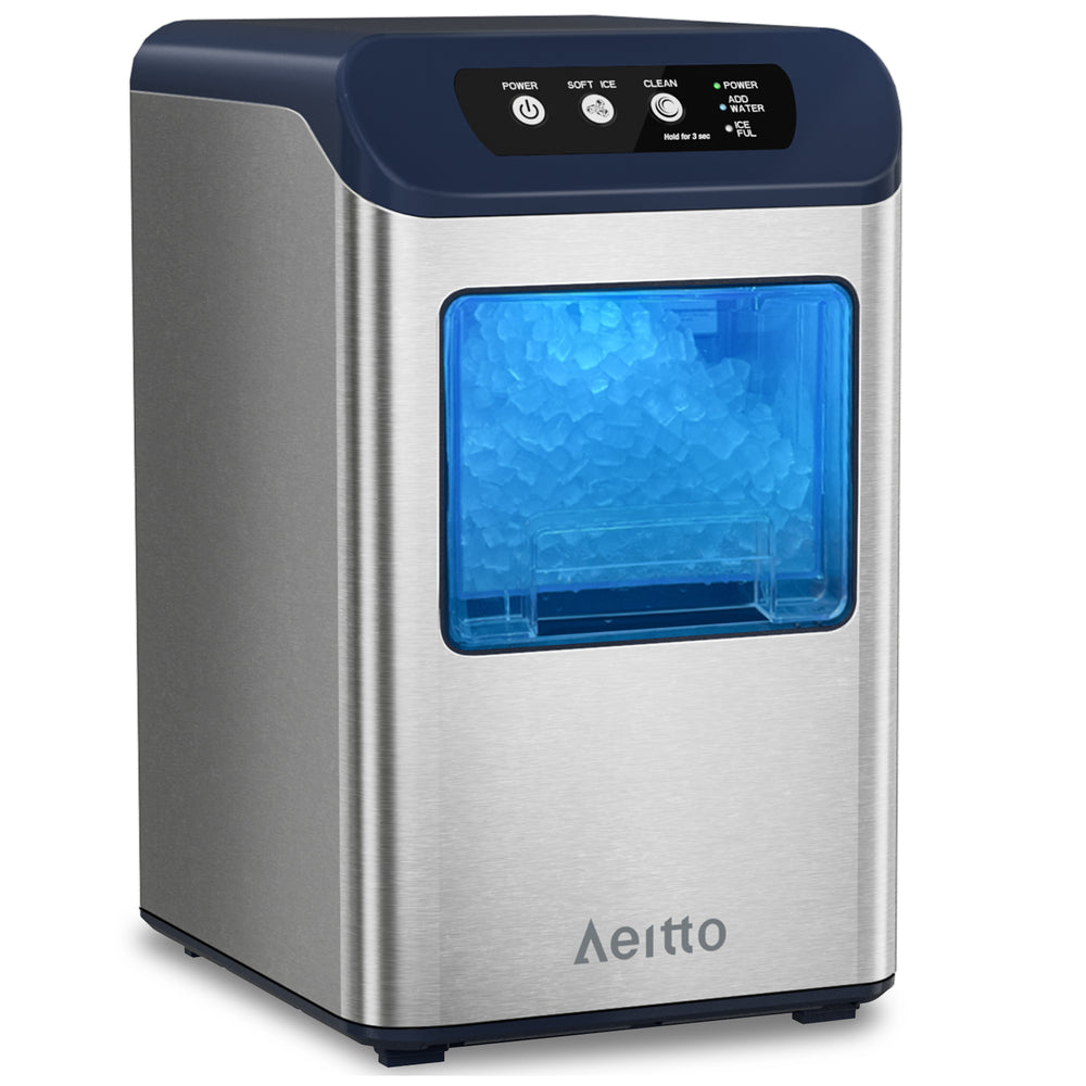 Aeitto Nugget Ice Maker Countertop, 55 lbs/Day