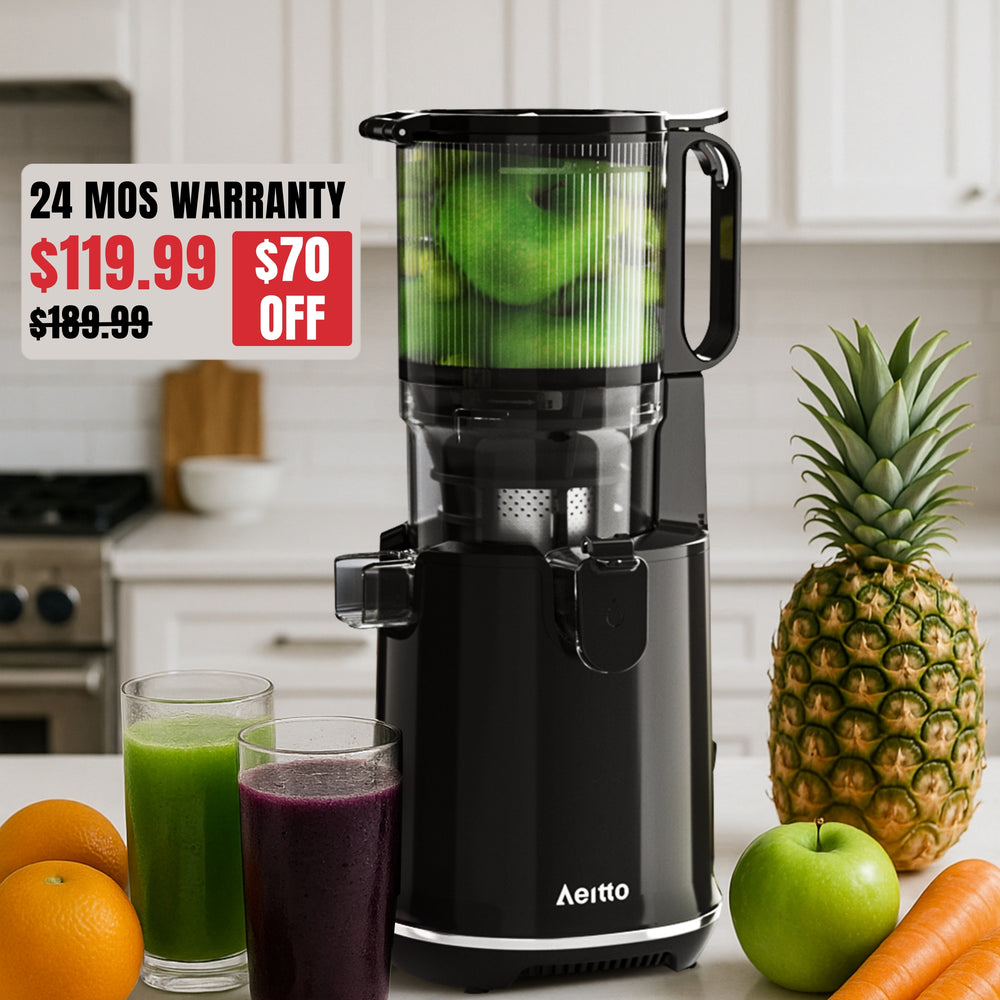 Aeitto Max5 Hands Free Wide Mouth Cold Press Juicer