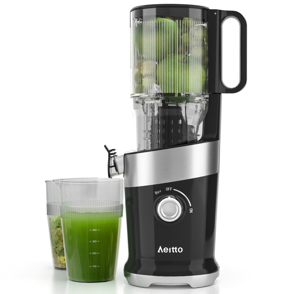 Aeitto Slow juicer with 2-speed modes/ upgraded auger