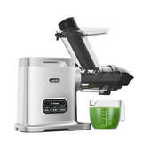 Aeitto Cold Press Juicer Machines, 3.6 Inch Wide Chute, Large Capacity, High Juice Yield, 2 Masticating Juicer Modes, Easy to Clean Slow Juicer for Vegetable and Fruit, Silver