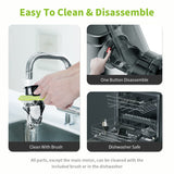 Aeitto Cold Press Juicer Machines, 3.6 Inch Wide Chute, Large Capacity, High Juice Yield, 2 Masticating Juicer Modes, Easy to Clean Slow Juicer for Vegetable and Fruit, Silver