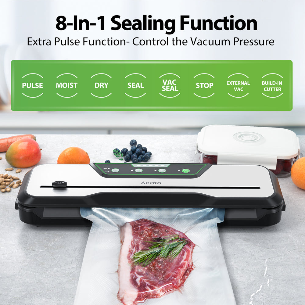 Compact Food Vacuum Sealer Electric Air Sealing Preserver System