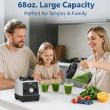 Aeitto Blenders for Kitchen with 68Oz. Large Capacity, 1800W Max Power Smoothie blender, 3 Preset Programs & 7 Speeds, Professional Countertop Blender for Smoothies, Ice Crush, Frozen Drinks