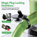 Aeitto Cold Press Juicer, Juicer Machines with Large Feed Chute, Large Capacity, Slow Masticating Juicer for Fruits and Vegetables, Self Feeding for Juice Extractor,BPA-Free