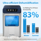 Aeitto Nugget Ice Maker Countertop, 55 lbs/Day