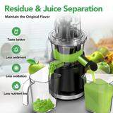 Aeitto Cold Press Juicer, Juicer Machines with Large Feed Chute, Large Capacity, Slow Masticating Juicer for Fruits and Vegetables, Self Feeding for Juice Extractor,BPA-Free