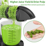 Juicer Machines, Aeitto Cold Press Juicer with Soft & Hard Modes, Quiet Motor, Reverse Function, Juice Extractor Vegetable and Fruit, Masticating Juicer, Easy to Clean with Brush