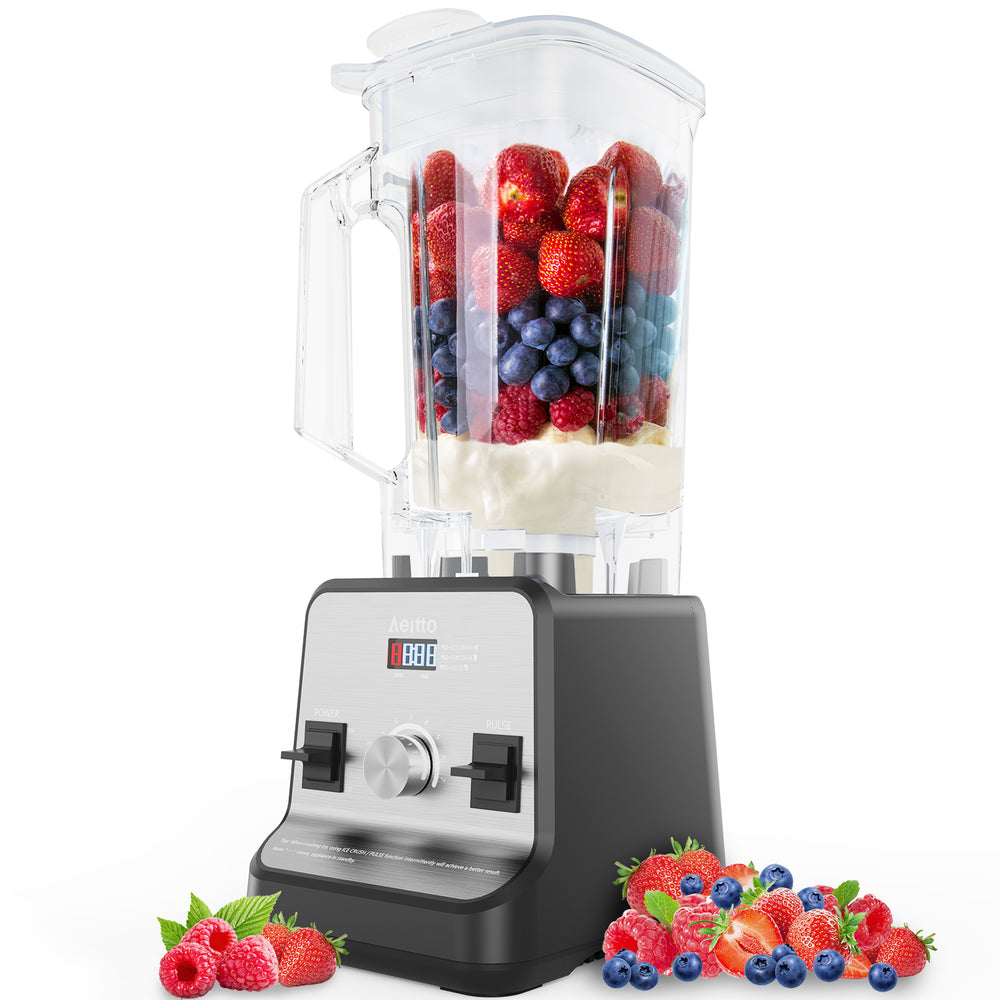 Aeitto® Blenders for Kitchen, High Speed Blenders for Shakes and Smoothies with 1500-Watt Motor, 68 Oz Large Capacity, Countertop Professional Blenders for Ice Crush, Frozen Drink, Platinum