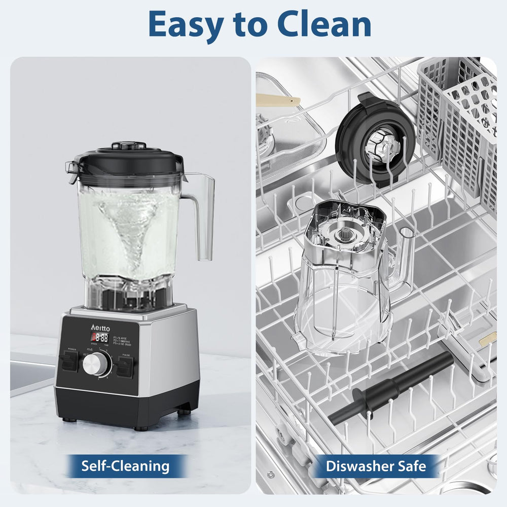 Aeitto Blenders for Kitchen with 68Oz. Large Capacity, 1800W Max Power Smoothie blender, 3 Preset Programs & 7 Speeds, Professional Countertop Blender for Smoothies, Ice Crush, Frozen Drinks
