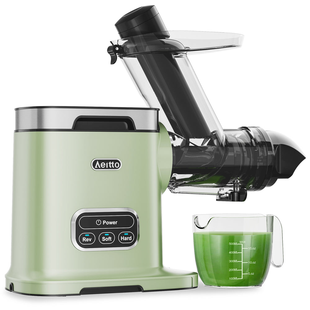Aeitto Wide 3 Inch Chute Masticating Juicer Green