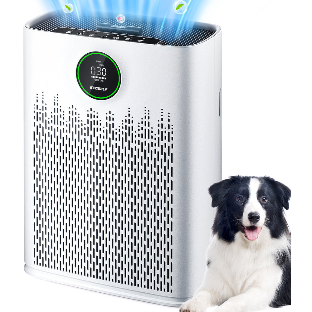 Air Purifiers for Home Large Room, with Smart Mode, PM2.5 Air Quality Display, 22dB Sleep Mode, Aromatherapy, Cover Up to 1295 Ft² with 2X-Purification & 360°Air Outlet, HAP603, Carbon Grey