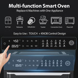 Aeitto 32QT MAX Smart Air Fryer, with Rotisserie and Full Accessories, 19-In-1 Digital Airfryer Toaster Oven Combo with Dehydrator