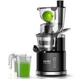 Aeitto Slow Juicer,Slow Masticating Juicer Machine with Big Wide 81mm Chute 900ml Cup