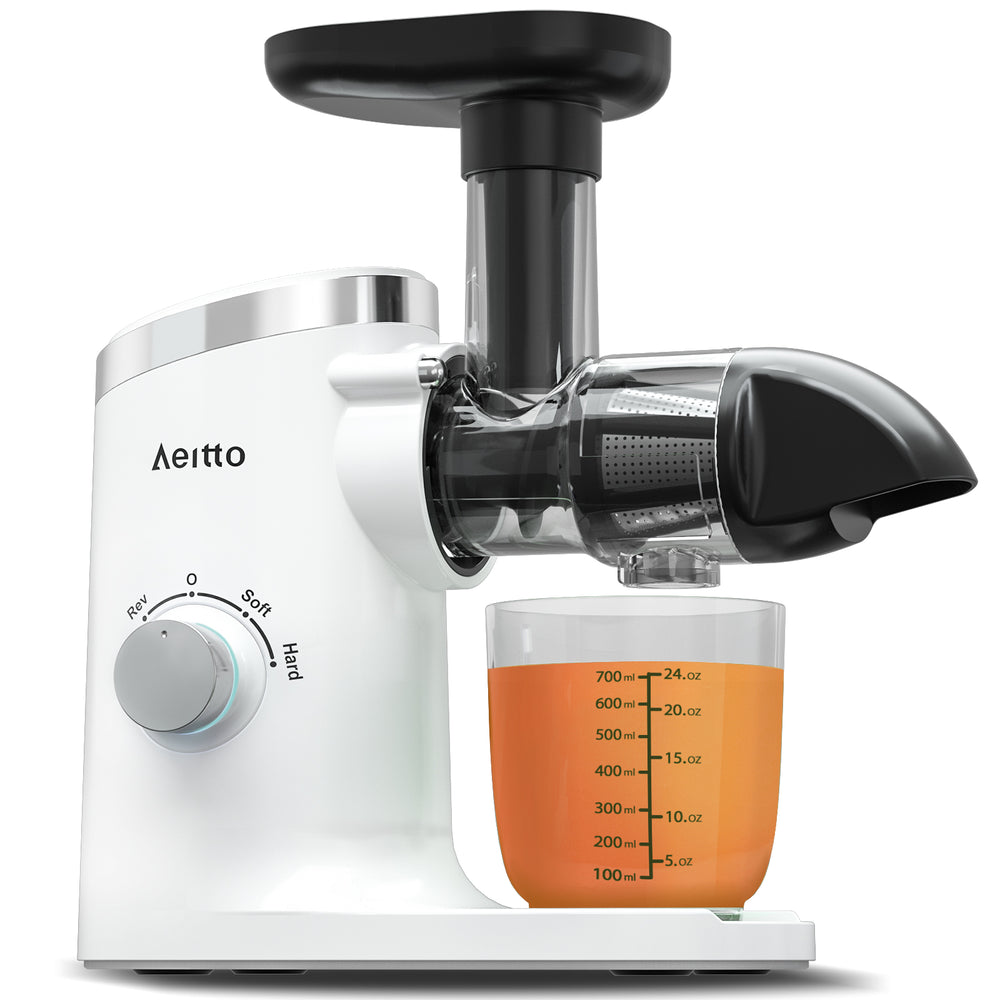Aeitto Masticating Juicer with Two Speed Modes WHITE