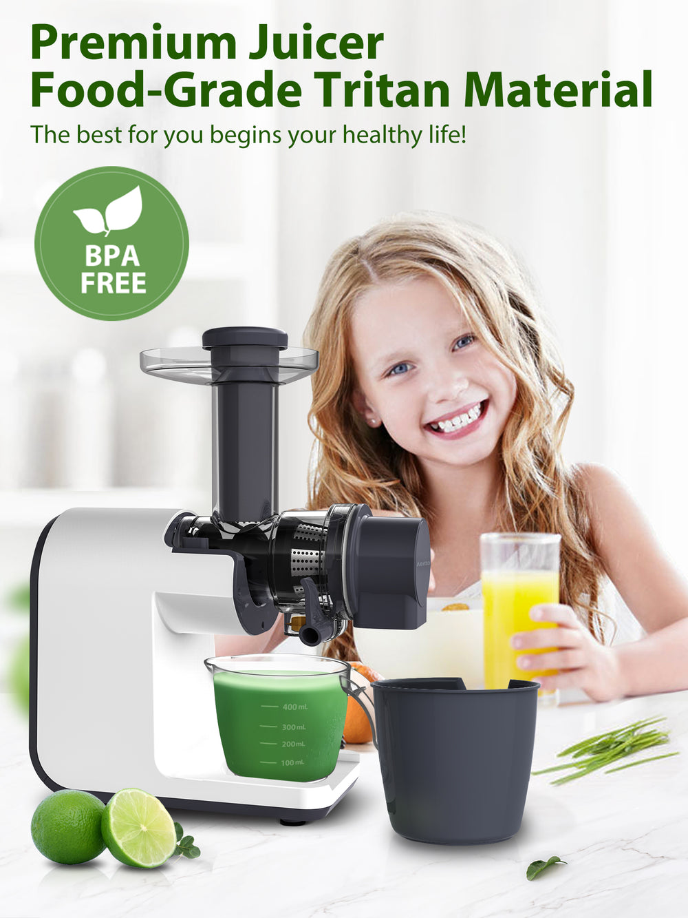 Aeitto BPA Free Slow Masticating Juicer