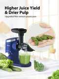 Aeitto Masticating Juicer with Two Speed Modes BLUE