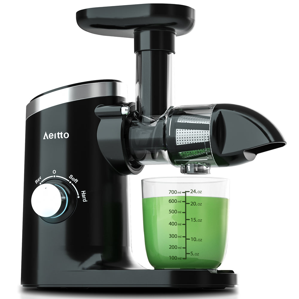 Aeitto Masticating Juicer with Two Speed Modes BLACK